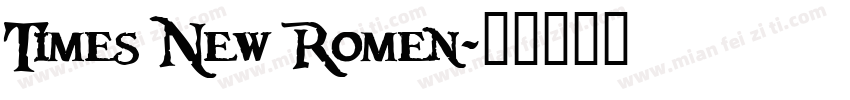Times New Romen字体转换